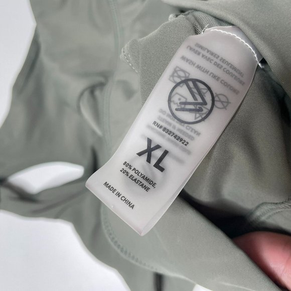 Savvi Green Prism Mesh Twist Back High Neck Sports Bra - Picture 5 of 5